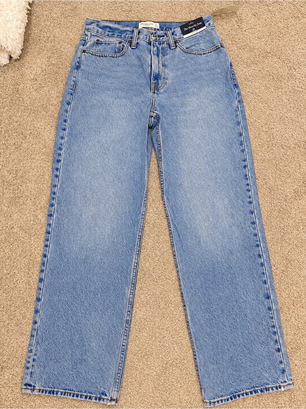Abercrombie & Fitch Light Blue Straight Leg Women's Jeans
